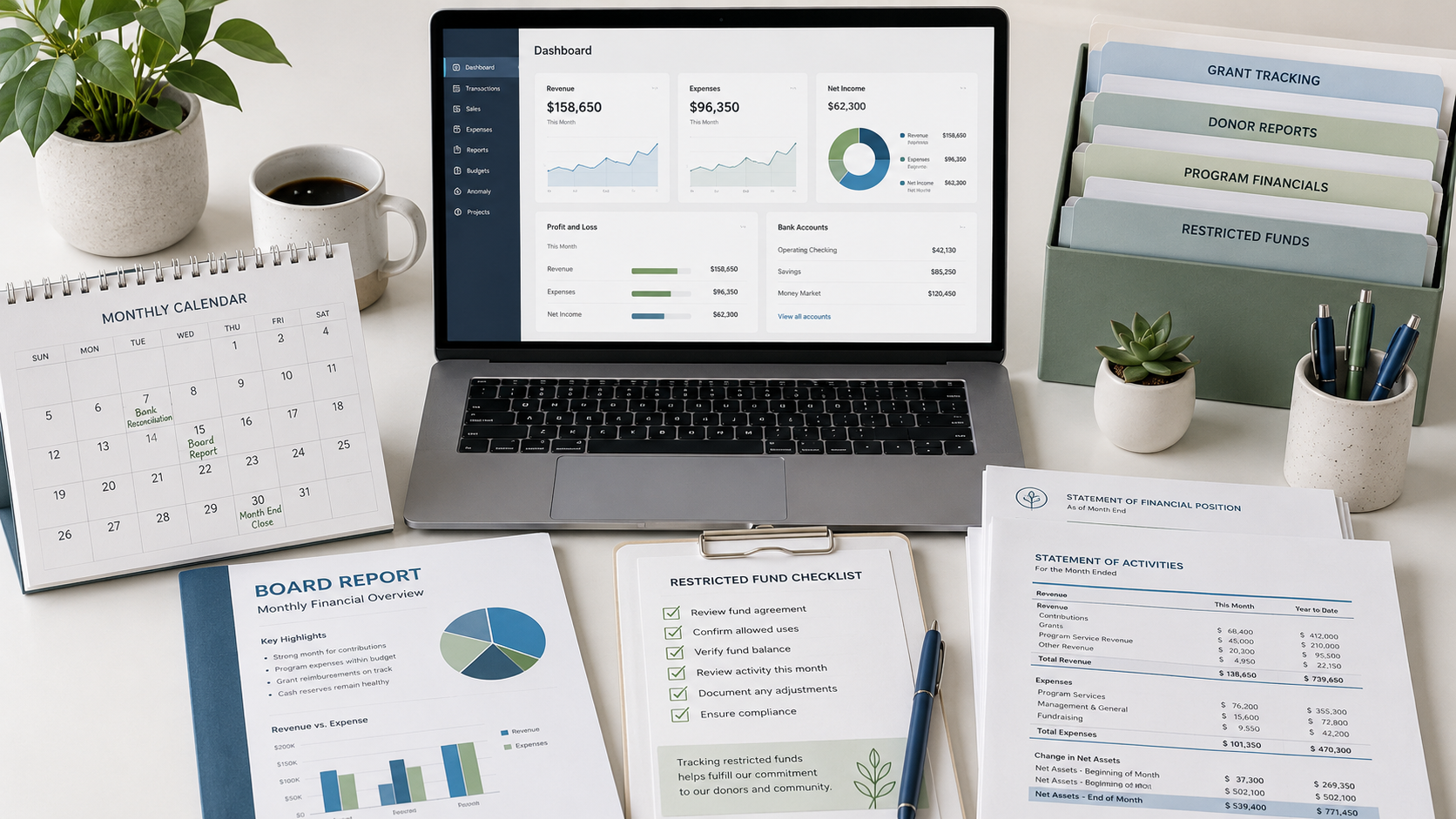 Monthly Nonprofit Bookkeeping Prevents Year-End Stress