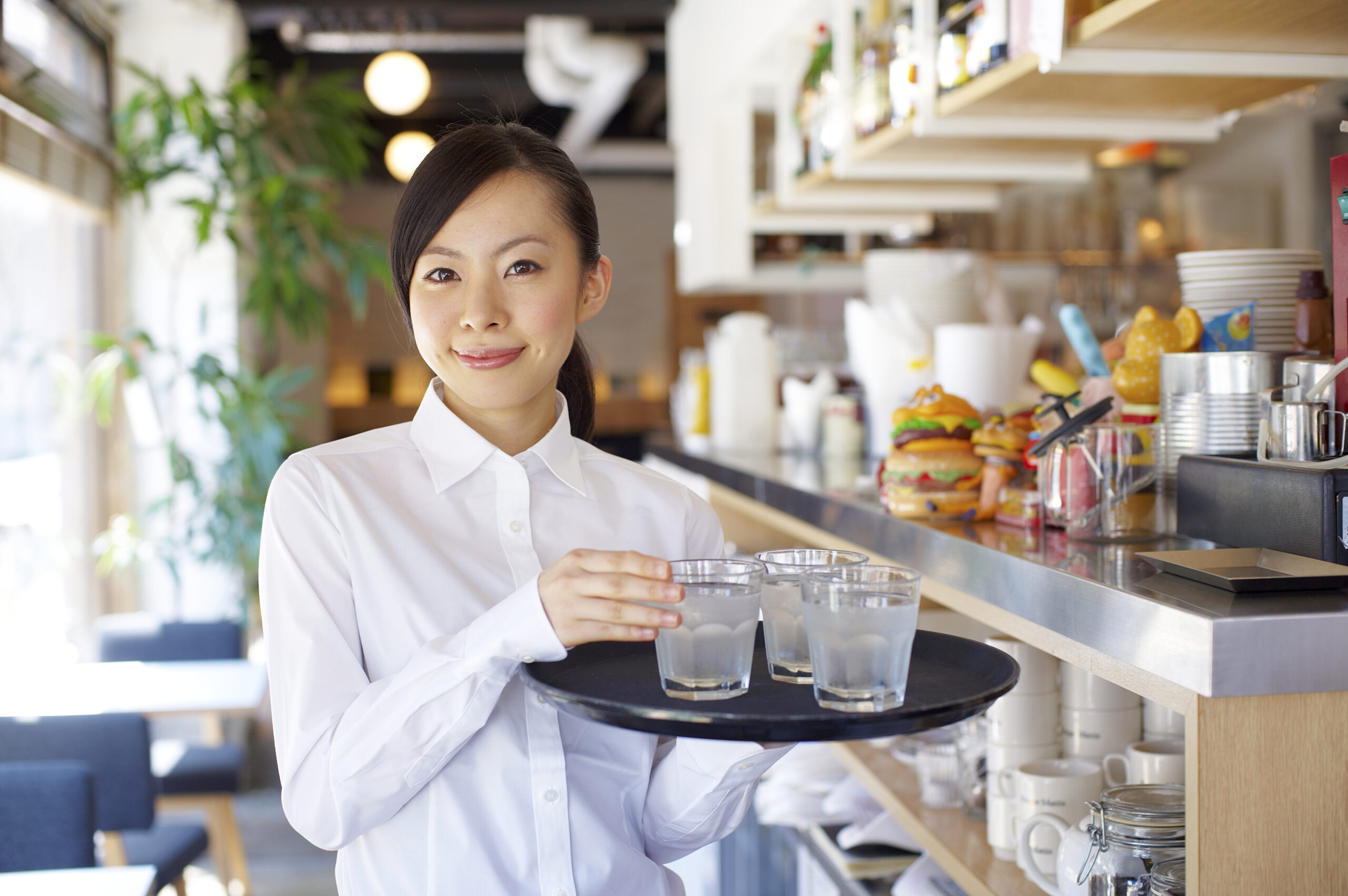 Small business owner receiving bookkeeping and tax support.