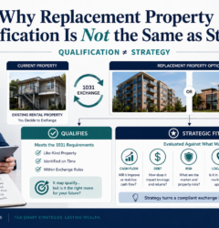 Investor comparing replacement property qualification with strategic fit for a 1031 exchange
