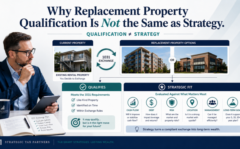 Investor comparing replacement property qualification with strategic fit for a 1031 exchange
