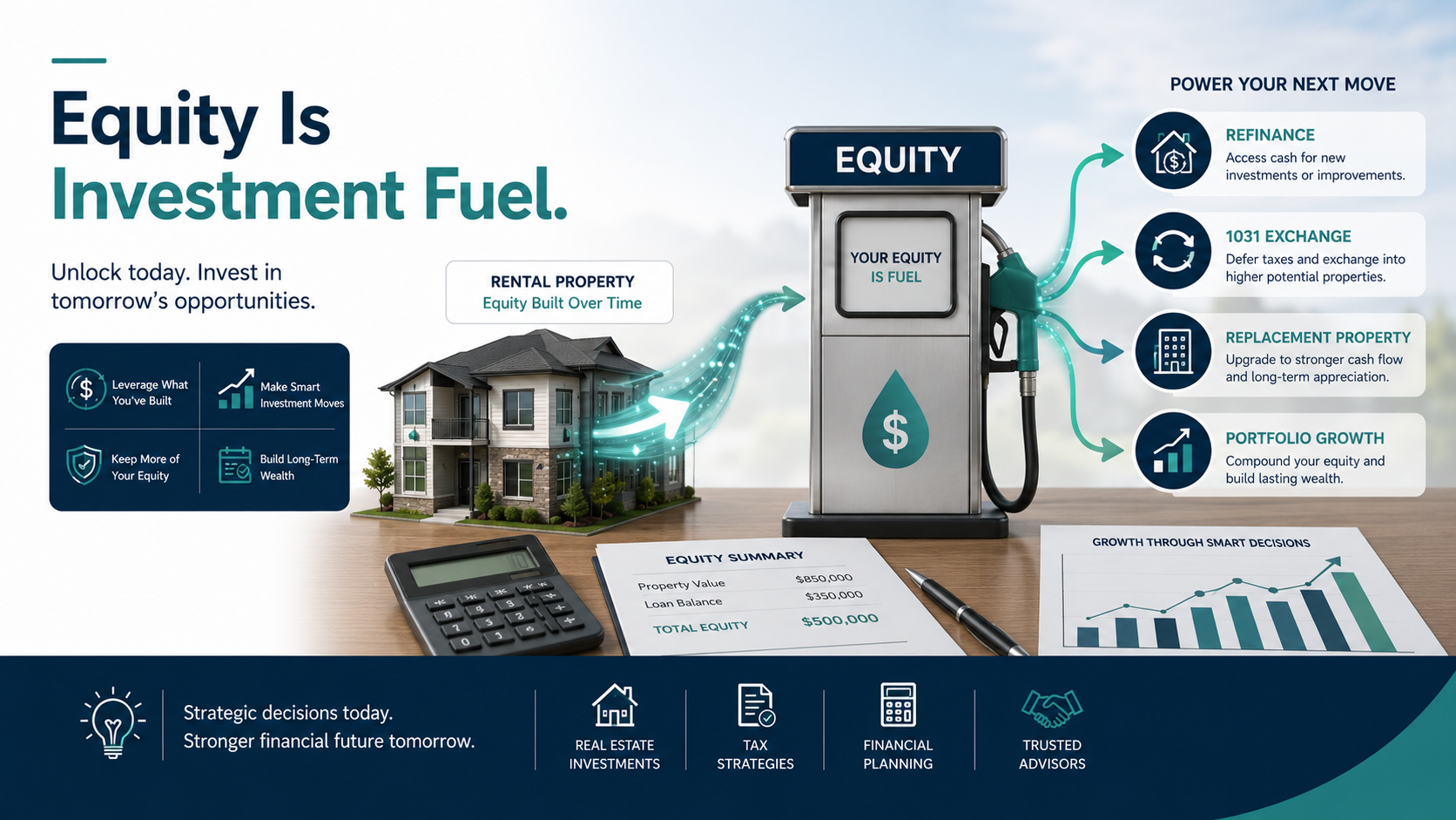 Rental property equity shown as investment fuel for future real estate strategy